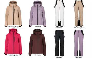 Jada Skijakke + Yarra Skibuks (Dame Skisæt)